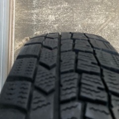 No.144 スタットレスタイヤ155/65/14 4H PCD100 スチールホイール付4本セットの画像