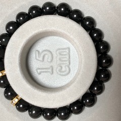 ブラック翡翠ブレスレットの画像