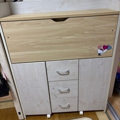 勉強机 収納棚の画像