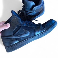 Nike Air Jordan 1 ブラック トリプルブラックの画像