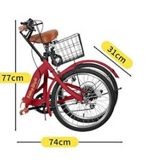 ポータブル 折り畳み式 自転車の画像