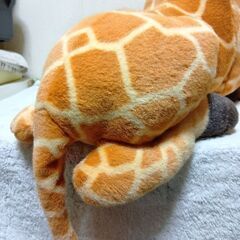 特大キリンぬいぐるみの画像