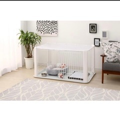 アイリスオーヤマ CLS-1130Y ホワイト ペットサークル(幅113cm) の画像