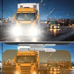 カーサンバイザー　車用サンバイザー 眩しさ軽減サンバイザー 昼間の日光や夜間のライト光 サングラス不要 角度調節可能 の画像