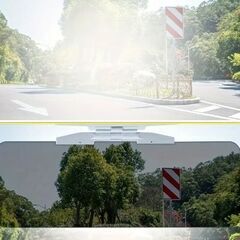 カーサンバイザー　車用サンバイザー 眩しさ軽減サンバイザー 昼間の日光や夜間のライト光 サングラス不要 角度調節可能 の画像