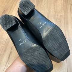 美品⭐︎REGAL ブラック ハイヒール・パンプス ローファータイプ　24cmの画像
