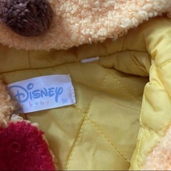 ディズニーベビーくまのプーさん　フード付きポンチョ　アウターブランケットの画像