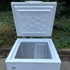 2022年製　Haier ノンフロン電気冷凍庫 JF-NC103F-1 直冷式 上開 103Lの画像