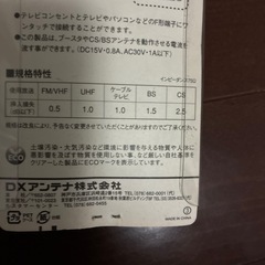 シールドプラグ付きケーブル　地デジ対応の画像