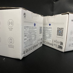 【156】新品2台 1080P 2.4G 昼夜フルカラー 双方向音声、モーション検知 追跡アラーム付き355度回転 WiFiセキュリティカメラの画像