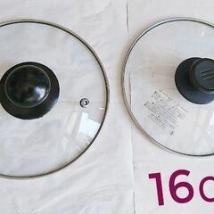 【未使用3点セット】強化ガラス蓋＊ガラスふた 鍋蓋の画像