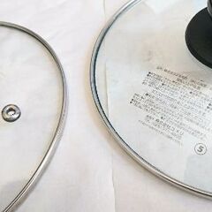【未使用3点セット】強化ガラス蓋＊ガラスふた 鍋蓋の画像