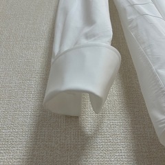 ホワイト 長袖 フォーマルシャツ　ウエディングの画像