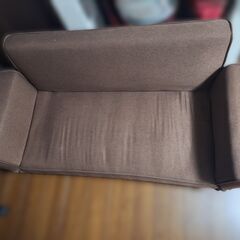 2人掛け 幅168㎝ リクライニングソファ ファブリックの画像