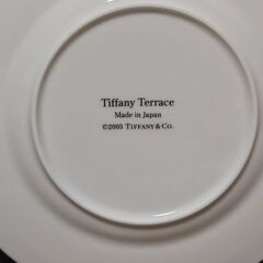 TIFFANY＆Co. ティファニーテラス プレート 2枚 食器 丸皿 ペア の画像