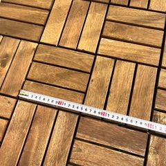 【譲渡先決定】カインズ　ウッドタイル36枚の画像