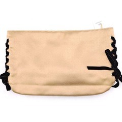 【未使用】ACCOMMODE アコモデ キャットマスク クラッチバッグ ベージュ XB415 レディースの画像