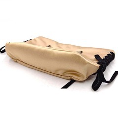 【未使用】ACCOMMODE アコモデ キャットマスク クラッチバッグ ベージュ XB415 レディースの画像