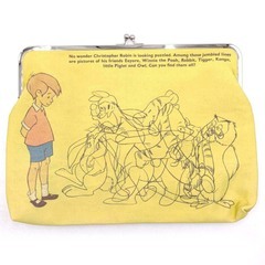 【未使用】ACCOMMODE アコモデ あやの小路 ディズニー くまのプーさん がま口 ポーチ D-SW003 レディースの画像