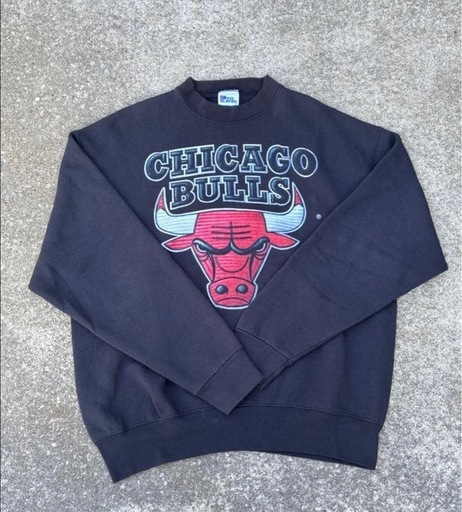 90s USA製　シカゴ・ブルズ スウェット XL ブラック
