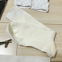 ブライダル 結婚式 新郎 小物5点　サスペンダーアームバンド手袋靴下ハンカチの画像