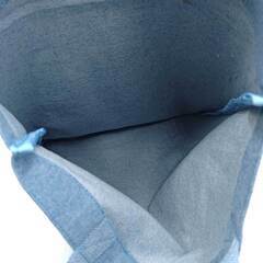 【未使用】サンリオ キャラクター キティーちゃん マイメロ キキララ 他 翠光舎 デニム トートバッグ SRC013の画像