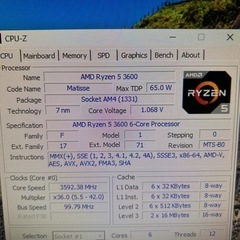 Gtune AMD Ryzen5 3600 16GB 玄人志向　RTX3060ti ゲーミングPC 自作PC デスクトップPCの画像