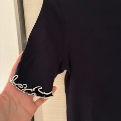 PONTE DE CHALONS ダークネイビー ニットトップスの画像