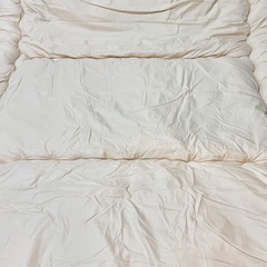 美品 ダブルサイズ 羽根布団　敷き布団　５点セットの画像