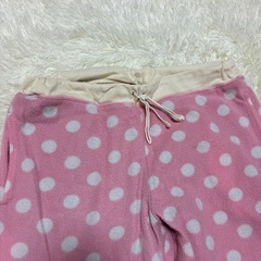 レディース　パジャマM　ズボン　ピンクドッド　ルームウェアの画像