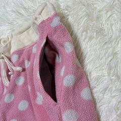 レディース　パジャマM　ズボン　ピンクドッド　ルームウェアの画像