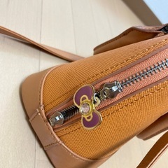 2wayバッグ   オレンジ 茶系  ショルダー ハンドバッグの画像