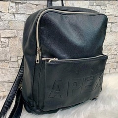 sorridere ソリデル   APEX レディースレ ザー調 リュックサック バック 黒の画像