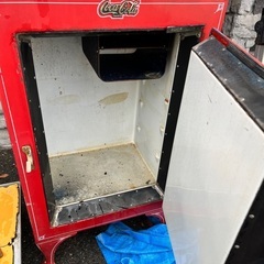 引き取り限定　当時物　アンティーク　古い　コカ・コーラ　冷蔵庫　ディスプレイの画像