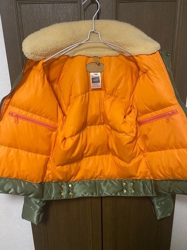 【Y00035】RMF × PORTER（ロッキーマウンテンフェザーベッド × ポーター）ボアカラーダウンジャケット　38(M)