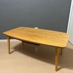北欧　木製ローテーブル  の画像