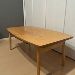 北欧　木製ローテーブル  の画像