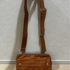 PORTER ブラウン　レザー ショルダーバッグ
の画像