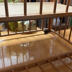 ベビーベッド　カトージ　木製の画像