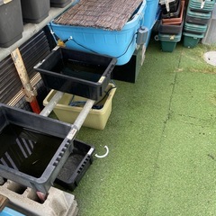 メダカ容器足場材込みの画像
