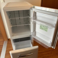 e angle 冷蔵庫 ANG-RE151-B1（W）右開き 149L 2ドア美品の画像