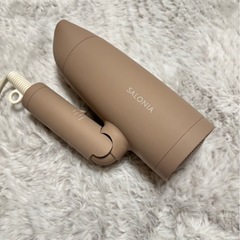 SALONIA（サロニア）折りたたみドライヤー ベージュの画像