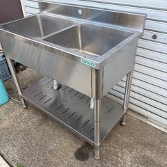 ☆2槽シンク　幅90cmの画像