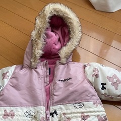 幼児用80 スキーウェア ムージョンジョン　オックステディベア柄　の画像