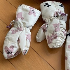 幼児用80 スキーウェア ムージョンジョン　オックステディベア柄　の画像