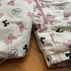 幼児用80 スキーウェア ムージョンジョン　オックステディベア柄　の画像