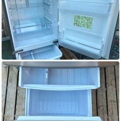 【美品 手洗い洗浄クリーニング済】2019年 2ドア冷凍冷蔵庫 137ℓ SHARP SJ-D14E-N【現金 PayPay オンライン決済お支払い出来ます】の画像