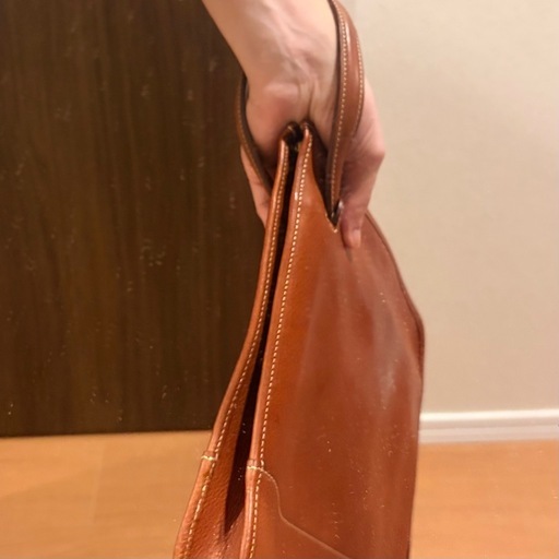 土屋鞄 URBANO クラッチバッグ ブラウンレザー