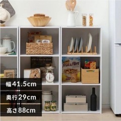 カラーボックス・ホワイト・管理番号７の画像