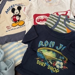 80 男の子　長袖パジャマ　半袖　の画像